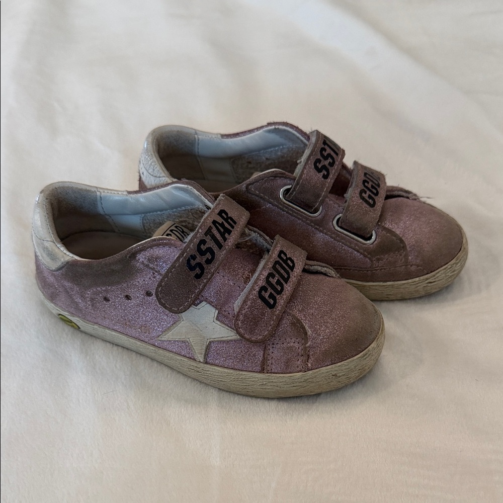 Golden Goose Kids Glittery Pink Sneakers